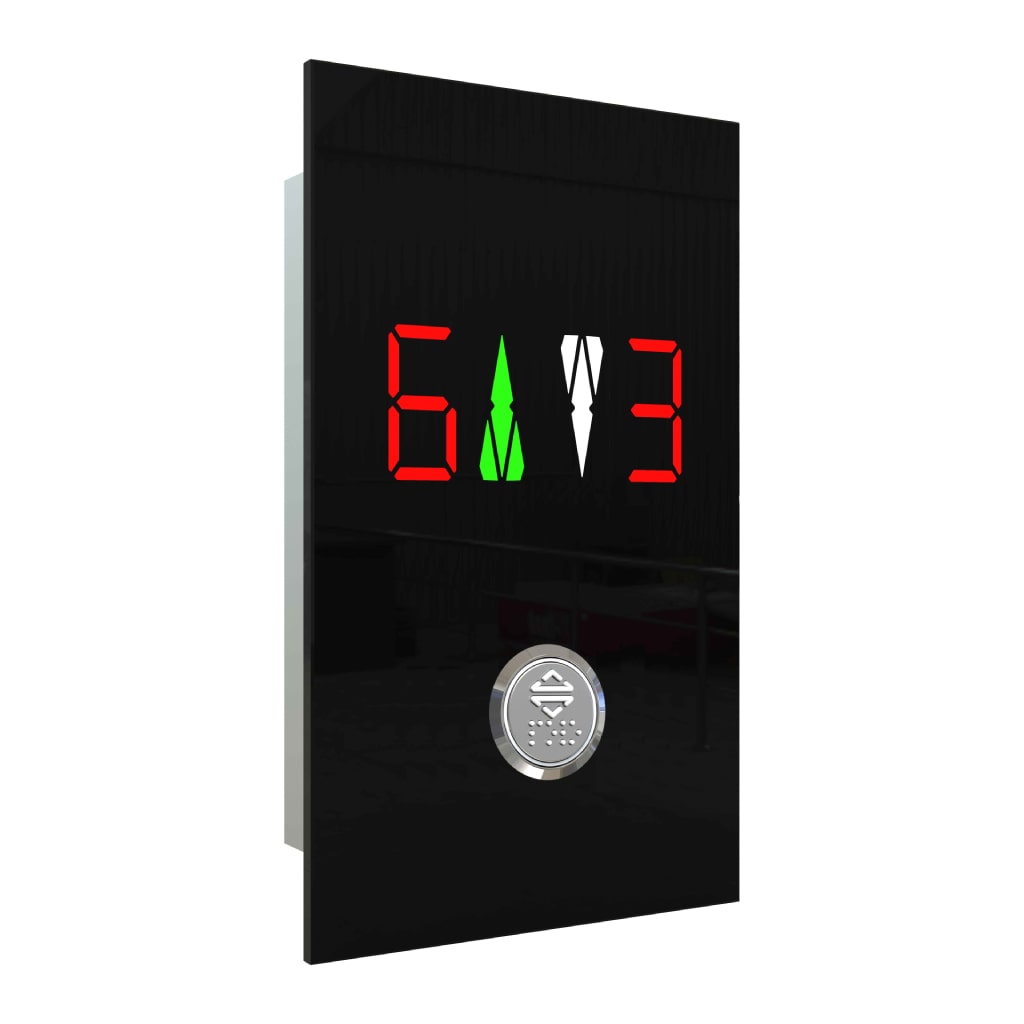 Butonlu Cam (Dubleks - Dijital - Tek Buton - Siyah) - SWITCHLI